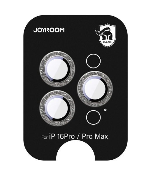 Kaitseklaas Joyroom JR-MSF0305 Glitter tagakaamerale iPhone 15 Pro / 15 Pro Max / 16 Pro / 16 Pro Max / 17 Pro / 17 Pro Max (hõbe)