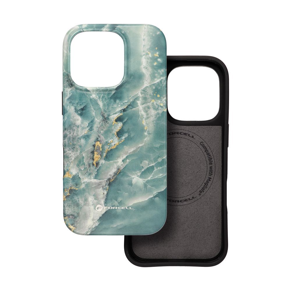 Ümbris F-Protect Mirage Magsafe iPhone 16 Pro Max (roheline marmor)