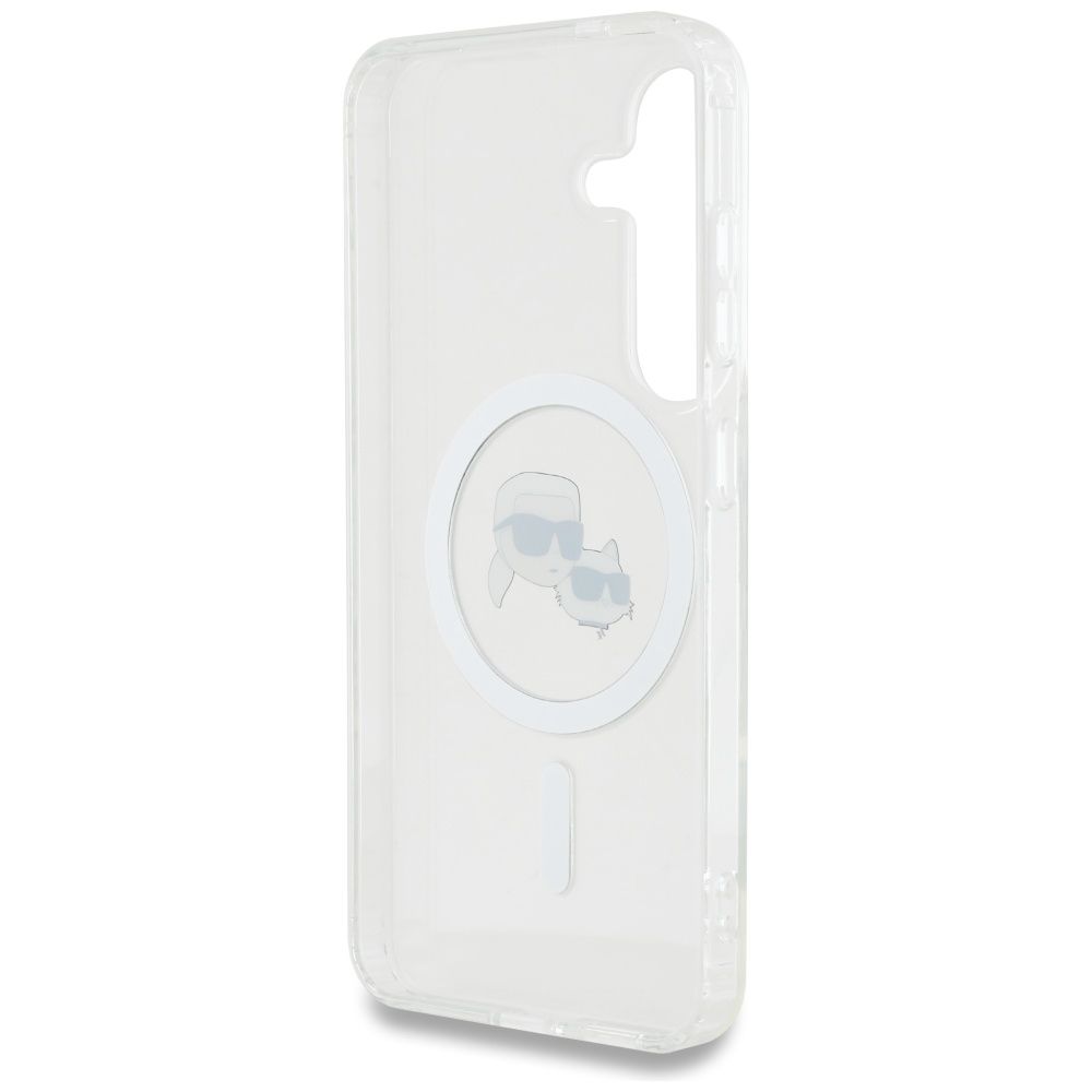 Karl Lagerfeld ümbris Magsafe KLHMS25SHLSKCH Samsung S25 (valge)