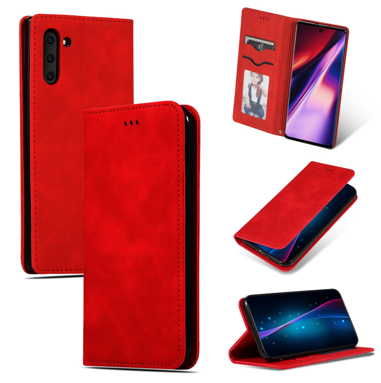 Ümbris kaanega "Business Style" Xiaomi Redmi Note 14 Pro 5G (punane)