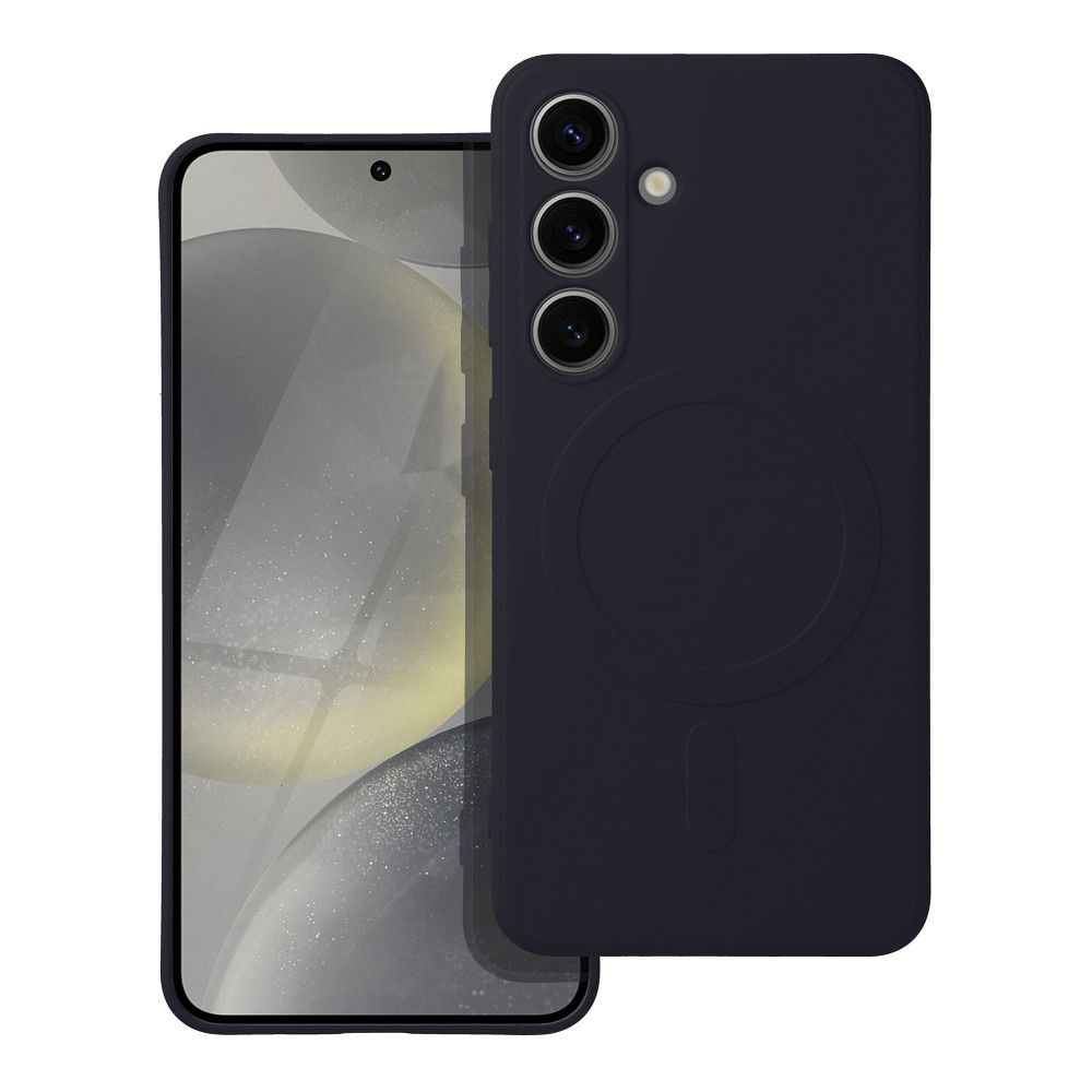 Silicone Mag ümbris Samsung S24 FE (must)