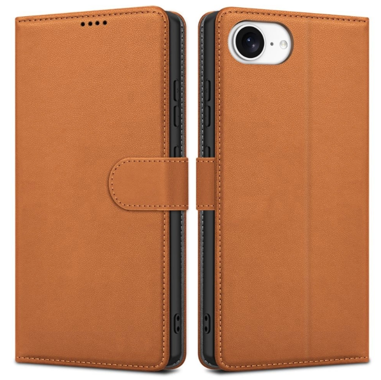 Ümbris kaanega Fancy Wallet Xiaomi Redmi 14C/ Redmi A4/ Poco C75 (pruun)