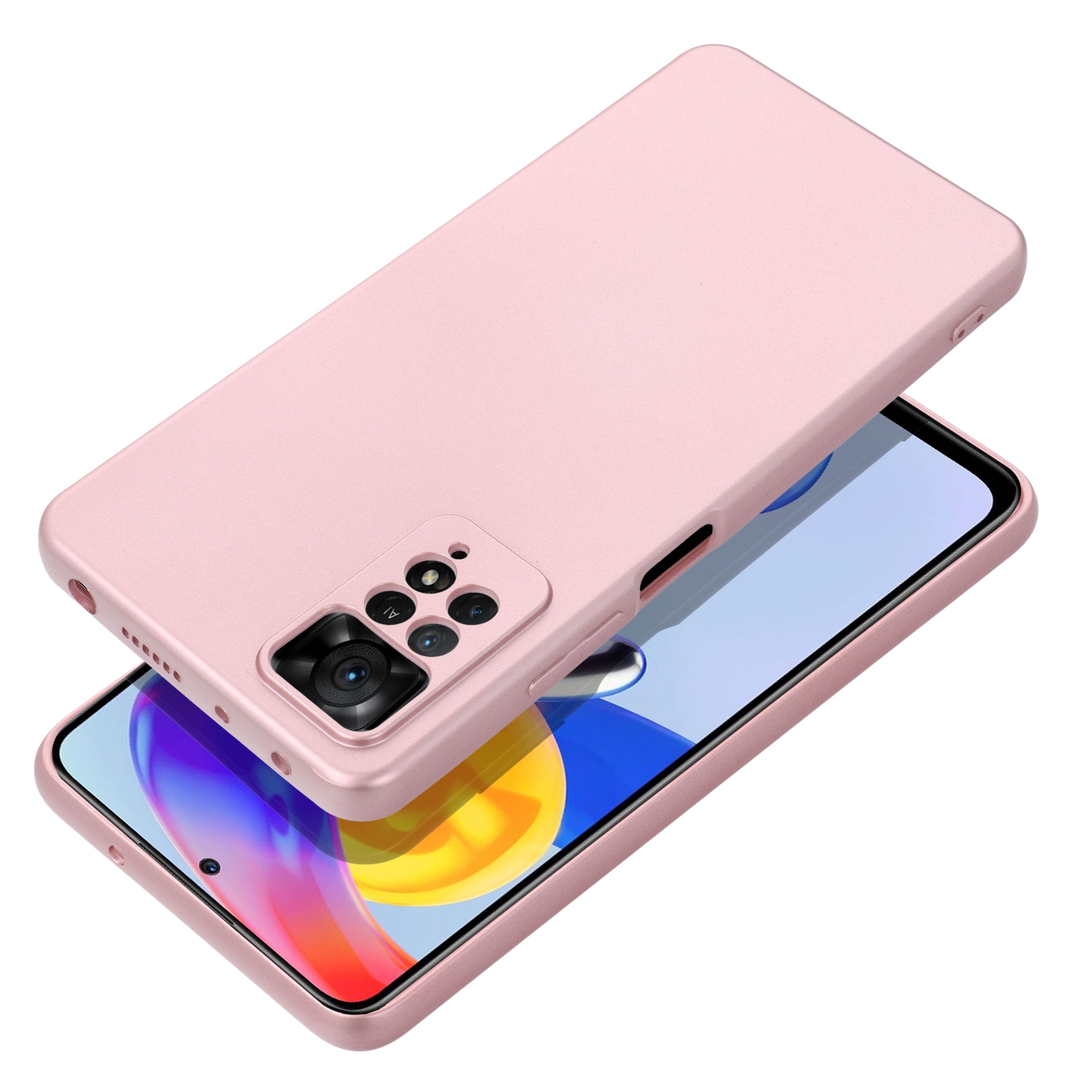 Silikoon Metallic Xiaomi Redmi 14C (roosa)