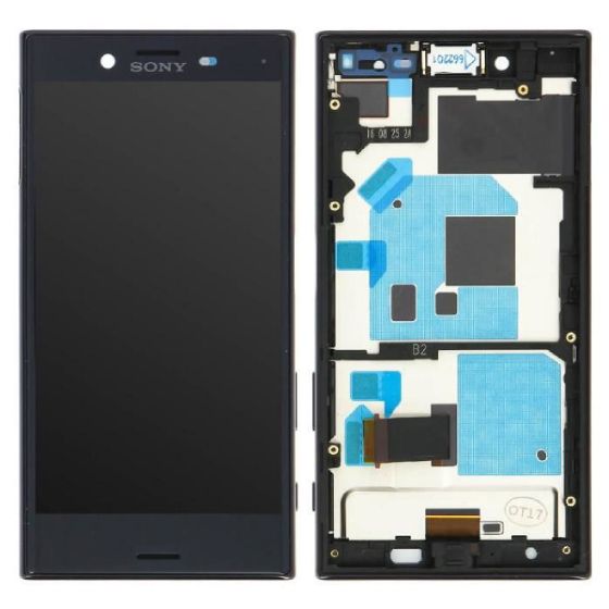 Varuosa Sony Xperia X Compact ekraan raamiga originaal (must)
