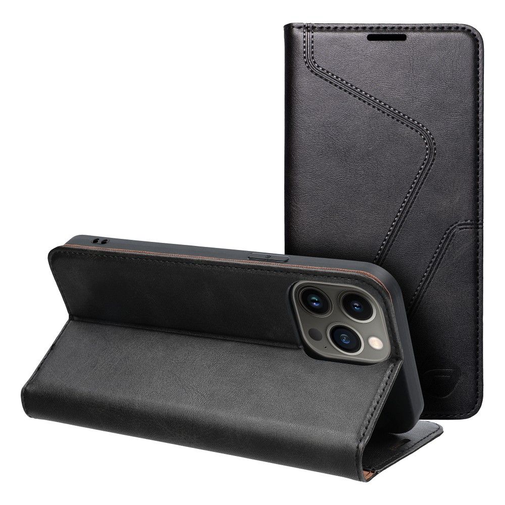 Ümbris kaanega FORCELL F-PROTECT RFID Apple iPhone 13 Pro Max (must)