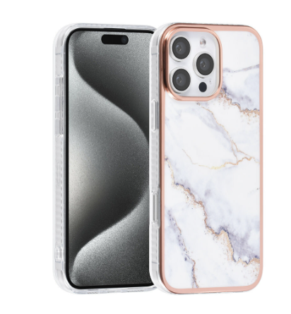 Ümbris TUNIQ Marble iPhone 16 Pro Max (valge)