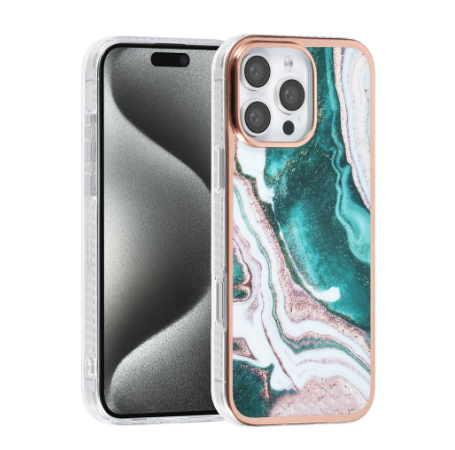 Ümbris UNIQ Accessory iPhone 16 Pro Marble (roheline)