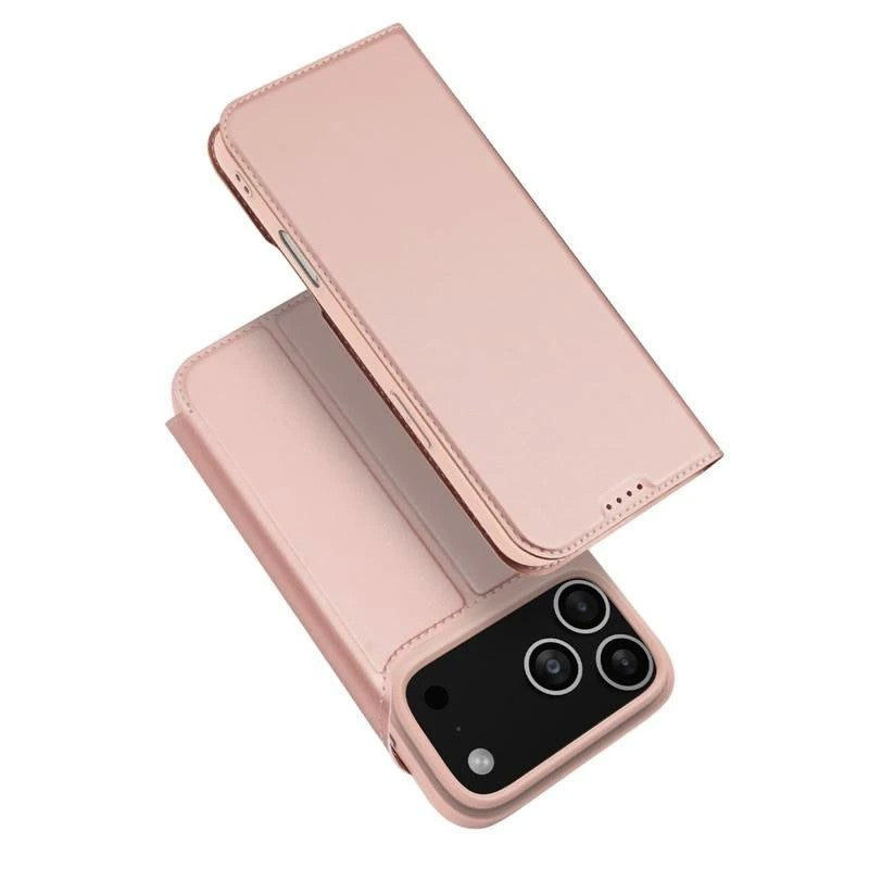 Ümbris kaanega Dux Ducis Skin Pro iPhone 17 Pro (roosakuld)