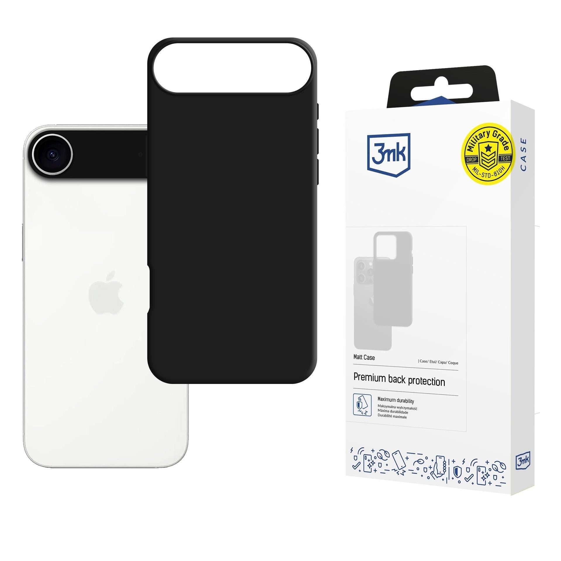 Ümbris Matt 3mk iPhone 17 Air (must)