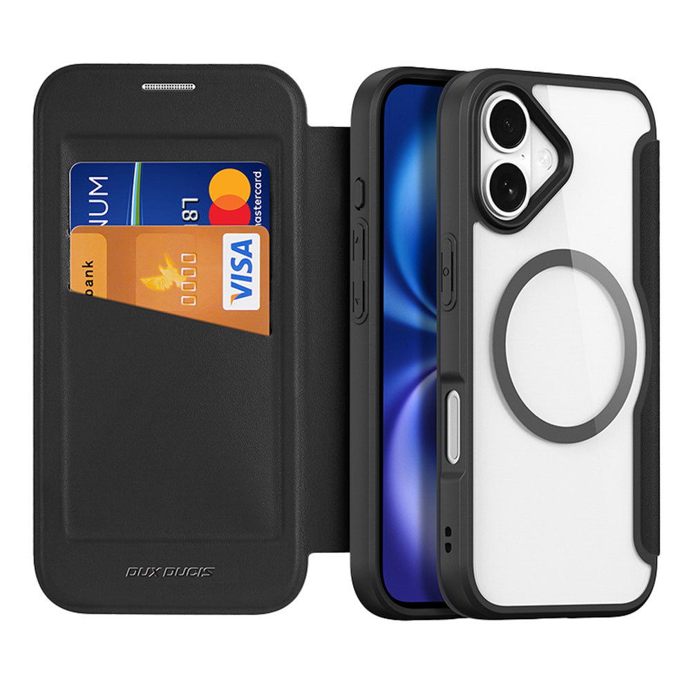 Ümbris kaanega Dux Ducis Skin X Pro iPhone 17 (must)