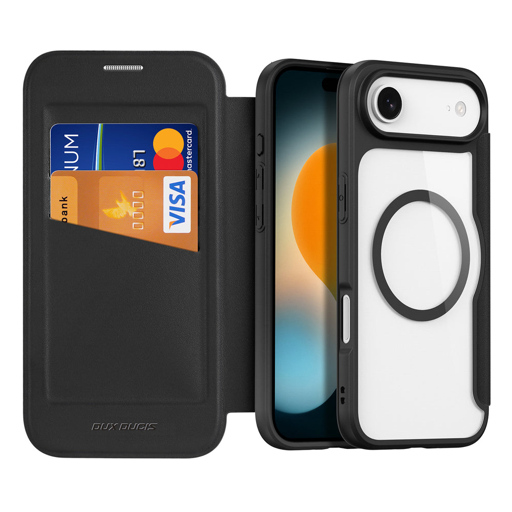 Ümbris kaanega Dux Ducis Skin X Pro iPhone 17 Air (must)