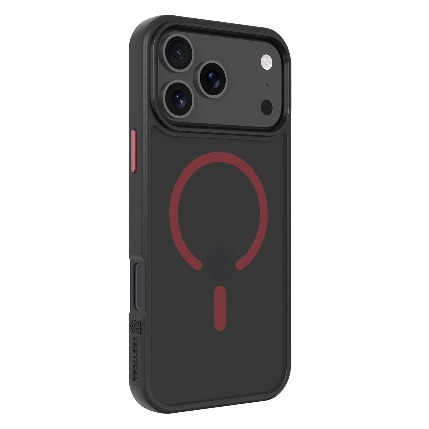 Ümbris Superstealth MagSafe iPhone 17 Pro Max (must/punane)