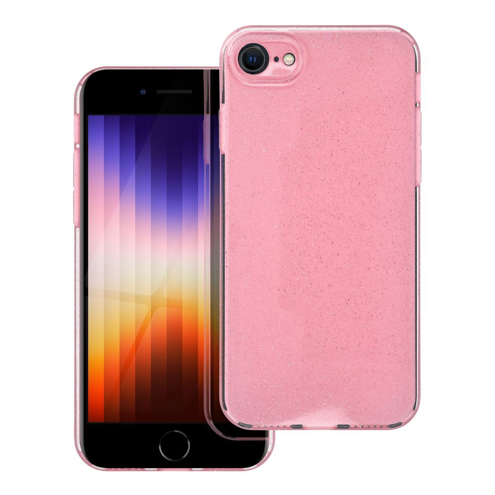 Silikoon BLINK Clear 2mm Ümbris Iphone 7 / 8 / SE 2020 (roosa)