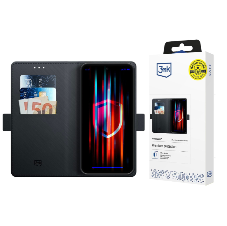 Ümbris kaanega 3mk Wallet Samsung S25 FE (must)
