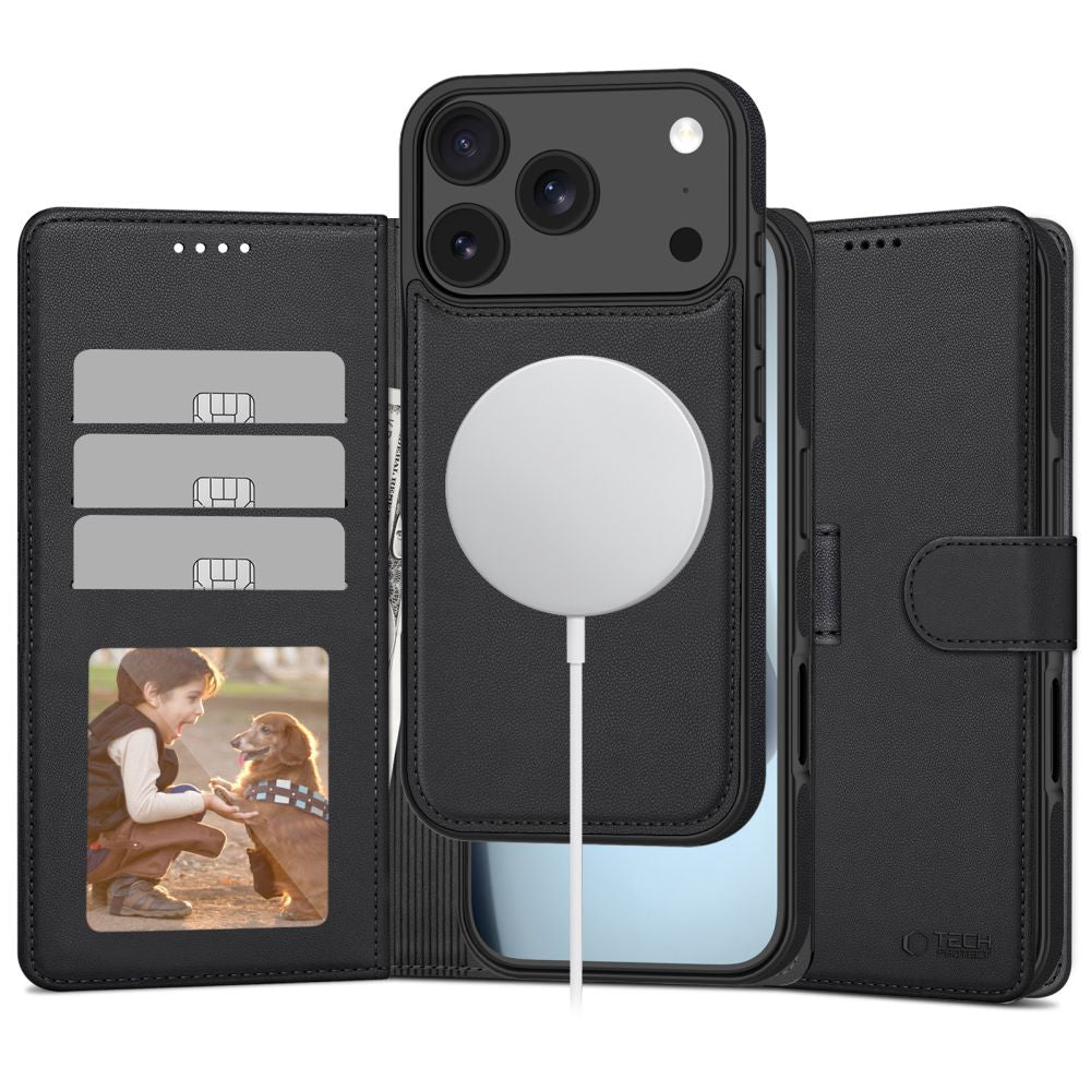 Ümbris Tech-Protect Wallet MagSafe iPhone 17 Air (must)