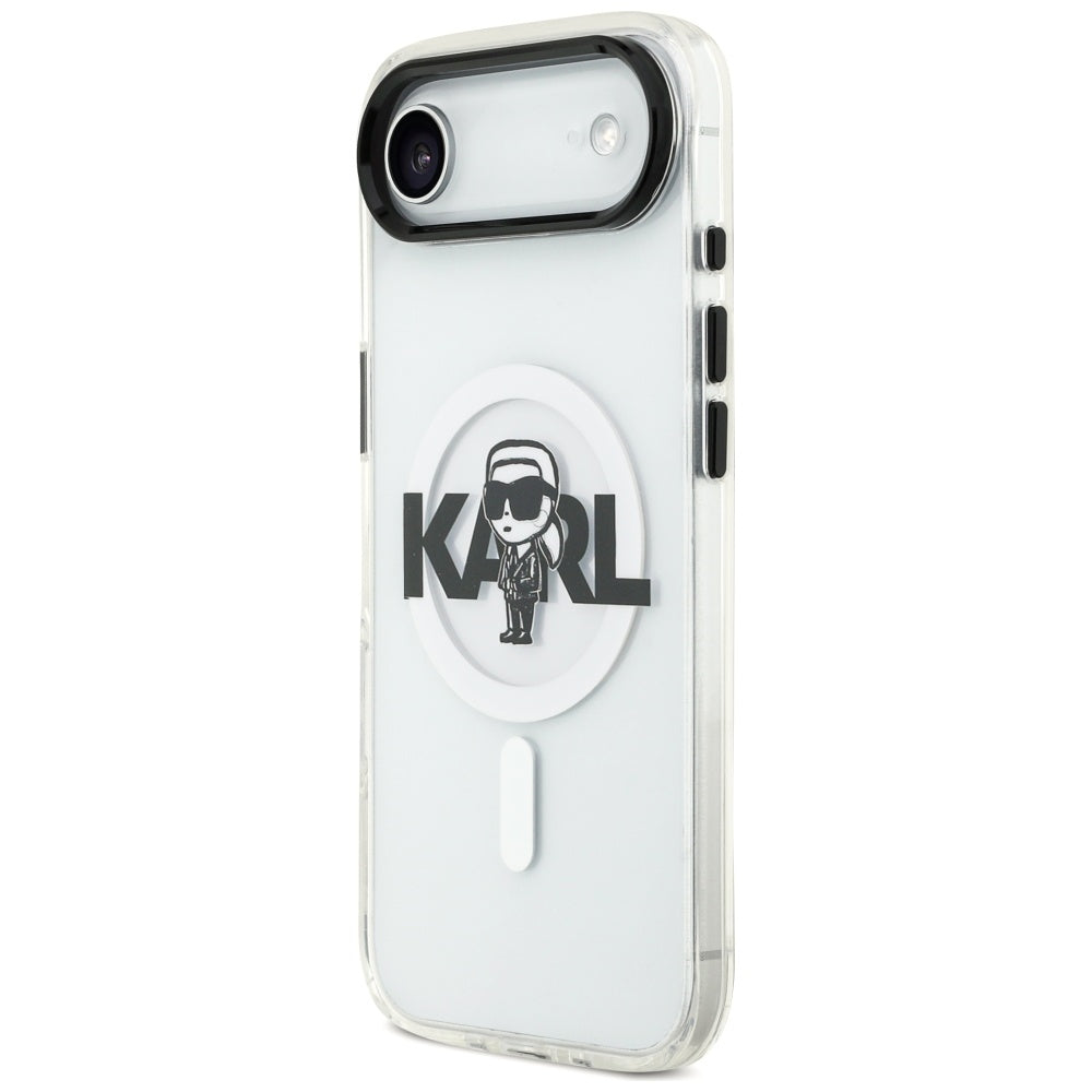 Karl Lagerfeld IML Karl Sketch Logo MagSafe Case for iPhone 17 Air (läbipaistev)