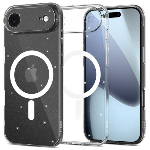 Ümbris Tech-Protect Glitter MagSafe iPhone 17 Air (läbipaistev)