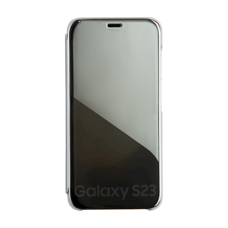 Ümbris kaanega Mirror View Samsung A14 4G / A14 5G (hõbe)