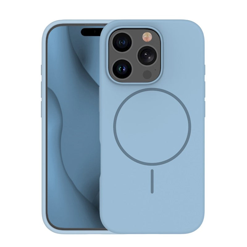Ümbris Silicone Thin Mag Apple iPhone 16 pro max (helesinine)