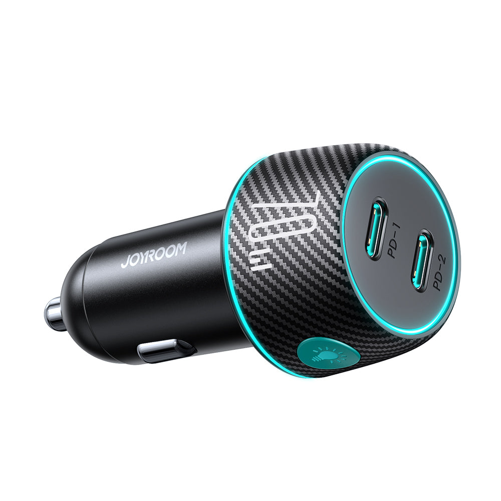 Autolaadija Joyroom JR-CCN02 / 2xType-C 70W (must)