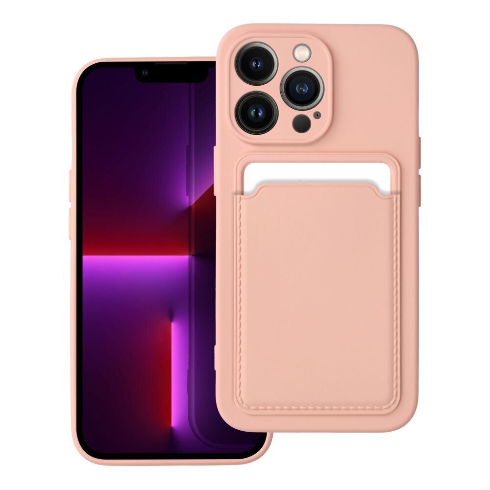 Silikoon Forcell Card Iphone 14 (lõheroosa)