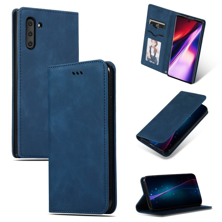 Ümbris kaanega "Business Style" Samsung A17 (sinine)