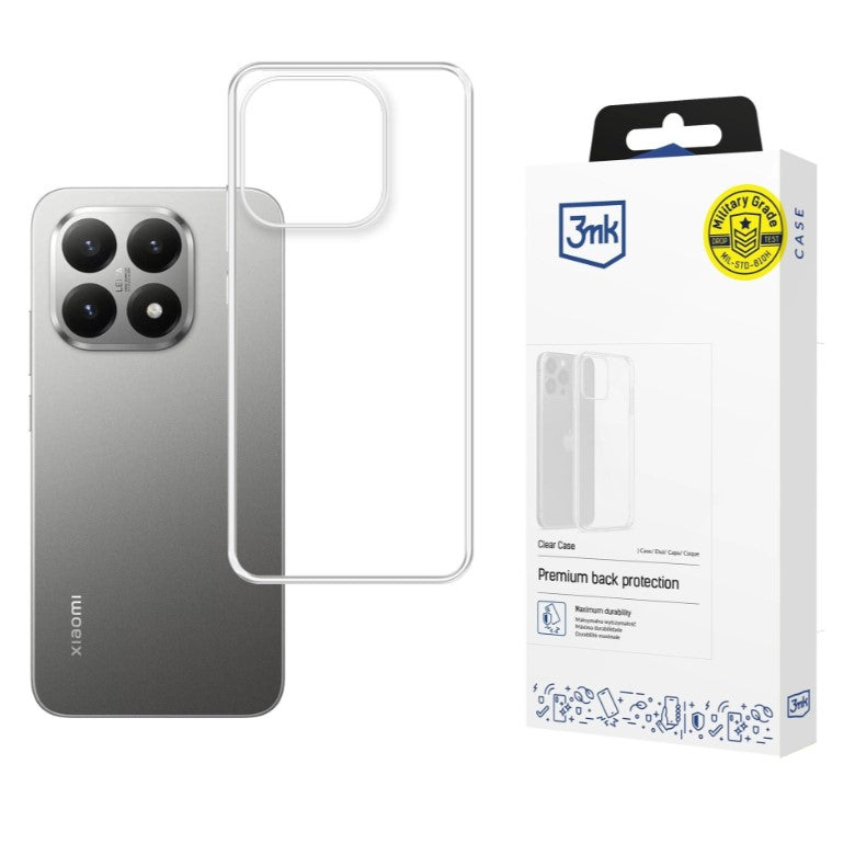 Silikoon 3mk Clear Case 1,2mm Xiaomi Xiaomi 15T Pro (läbipaistev)