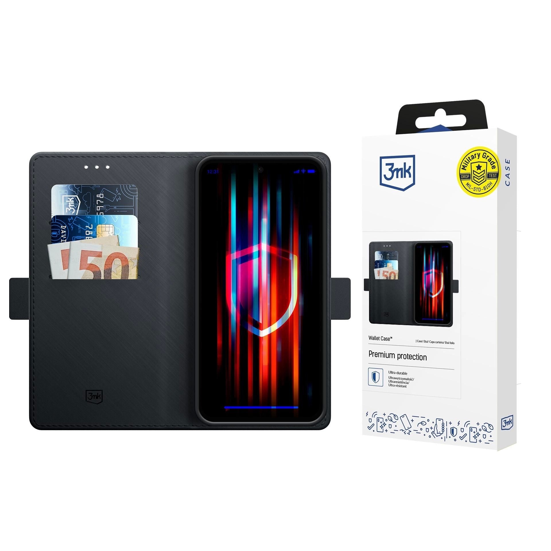 Ümbris kaanega 3mk Wallet Case Xiaomi Redmi 15C (must)