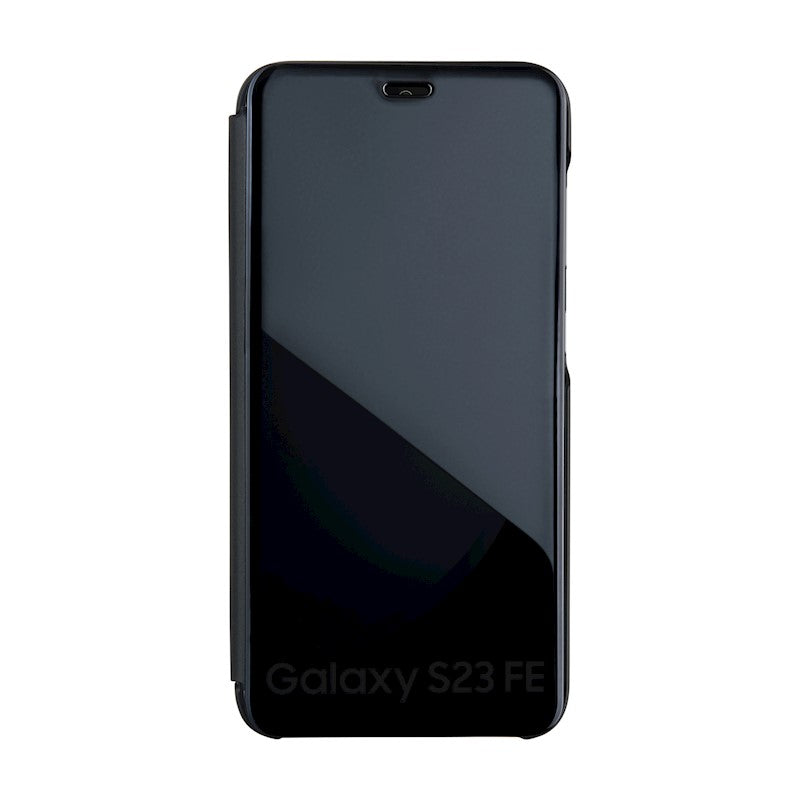 Ümbris kaanega Mirror View Samsung A14 4G / A14 5G (must)