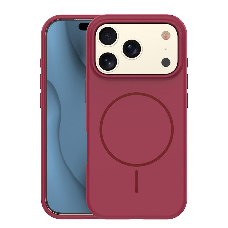 Ümbris Silicone Thin Mag Apple iPhone 17 Pro Max (viinamari)