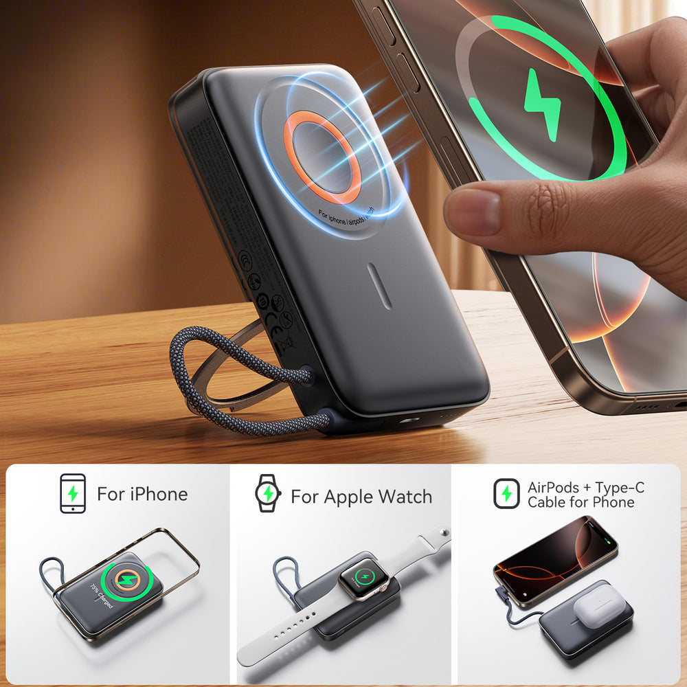 Akupank Joyroom Magsafe JR-PBM02 22.5W 10000mAh 3in1 (must)
