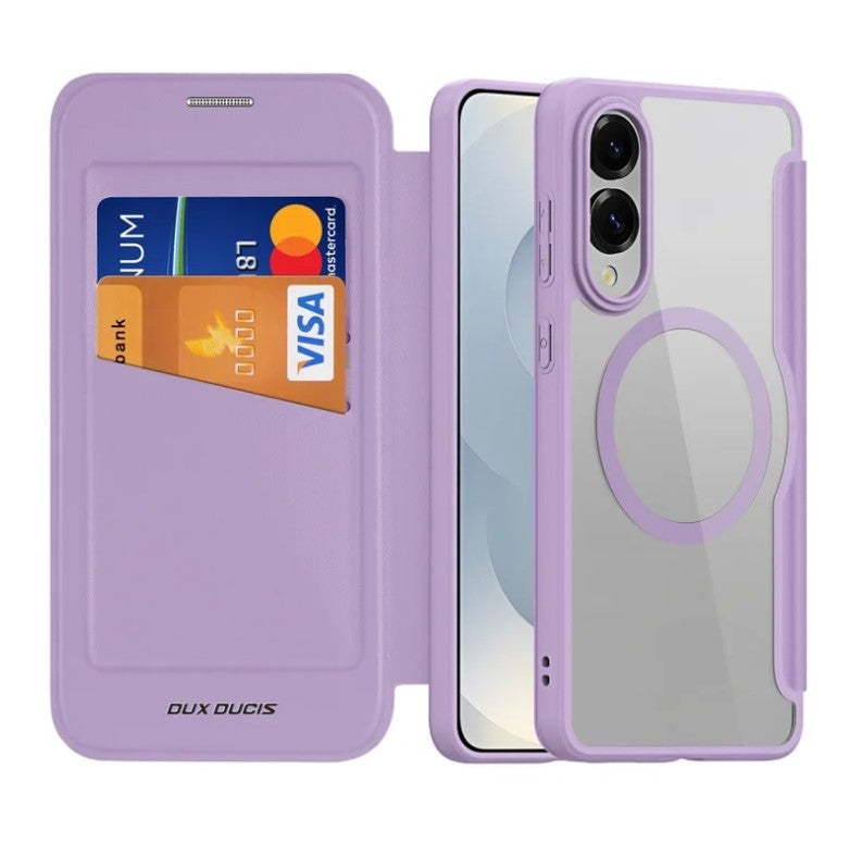 Ümbris kaanega Dux Ducis Skin X Pro Samsung S25 Edge (lilla)