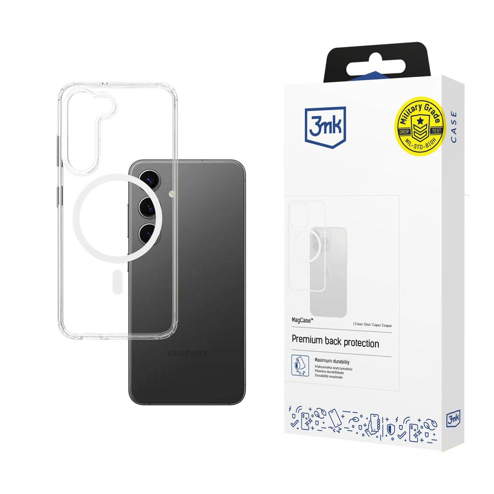 Silikoon 3MK Clear MagCase Samsung S23 (läbipaistev)
