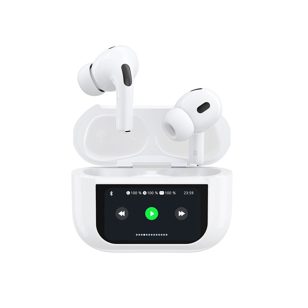 Bluetooth Kõrvaklapid Dudao U19 in-ear TWS LED display (valge)