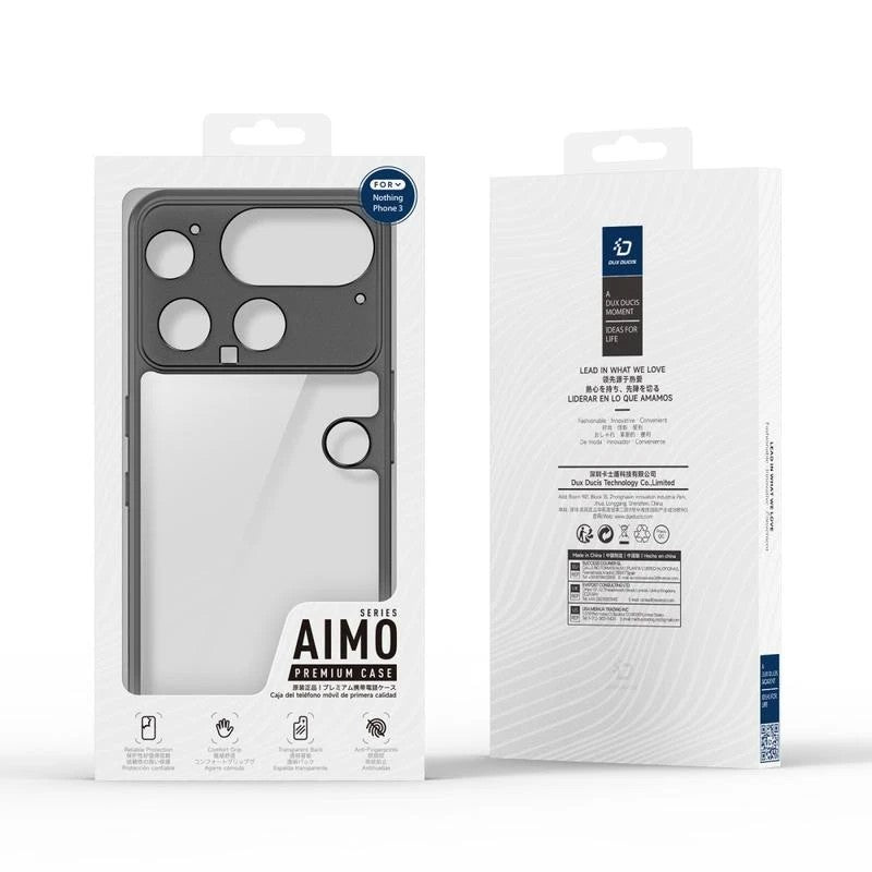 Ümbris Dux Ducis Aimo Nothing Phone 3 (must/läbipaistev)