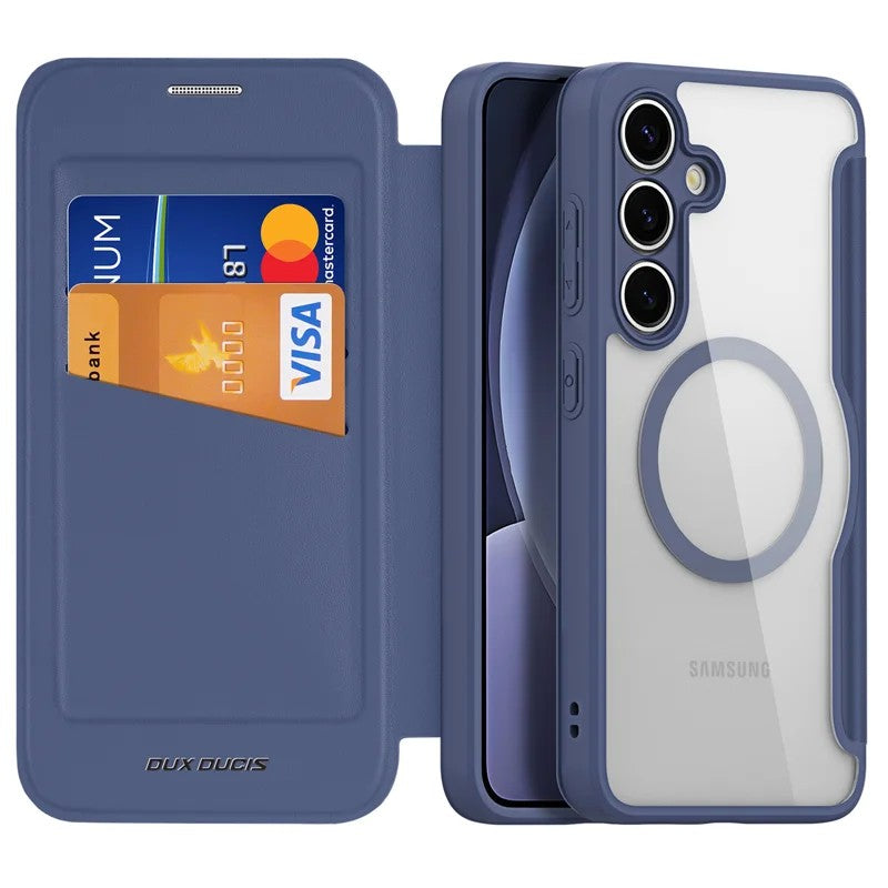 Ümbris kaanega Dux Ducis Skin X Pro Samsung S25 (sinine)