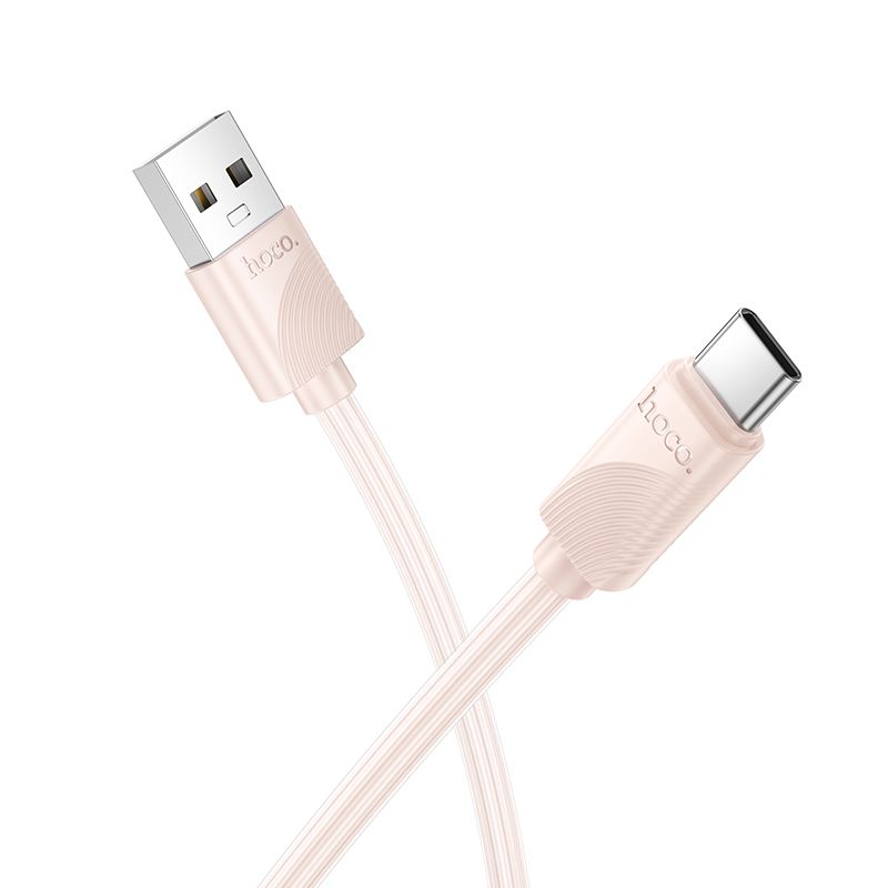 USB juhe Hoco X114 3A USB-A to USB-C 1m (roosa)