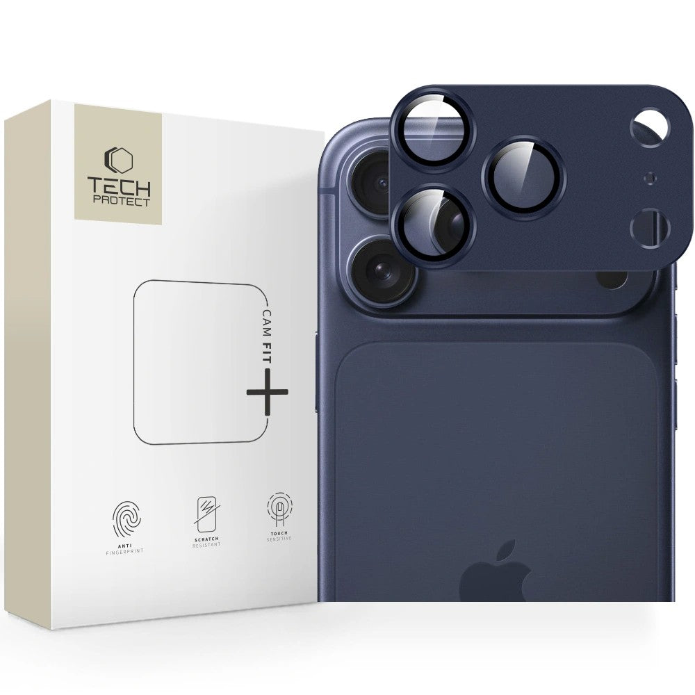 Kaitseklaas Tech-Protect CamFull Fit+ tagakaamerale iPhone 17 Pro (sinine)