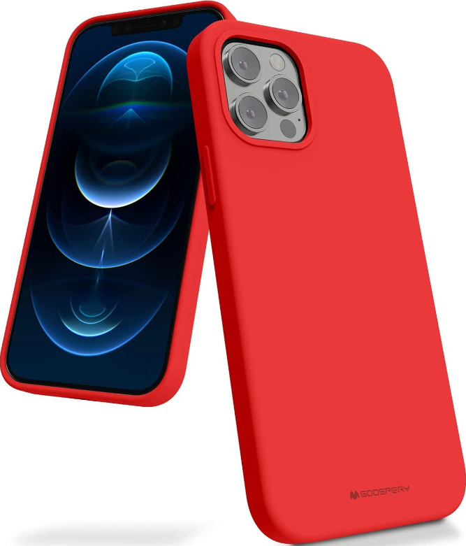 Mercury Silicone Case iPhone 16e (punane)