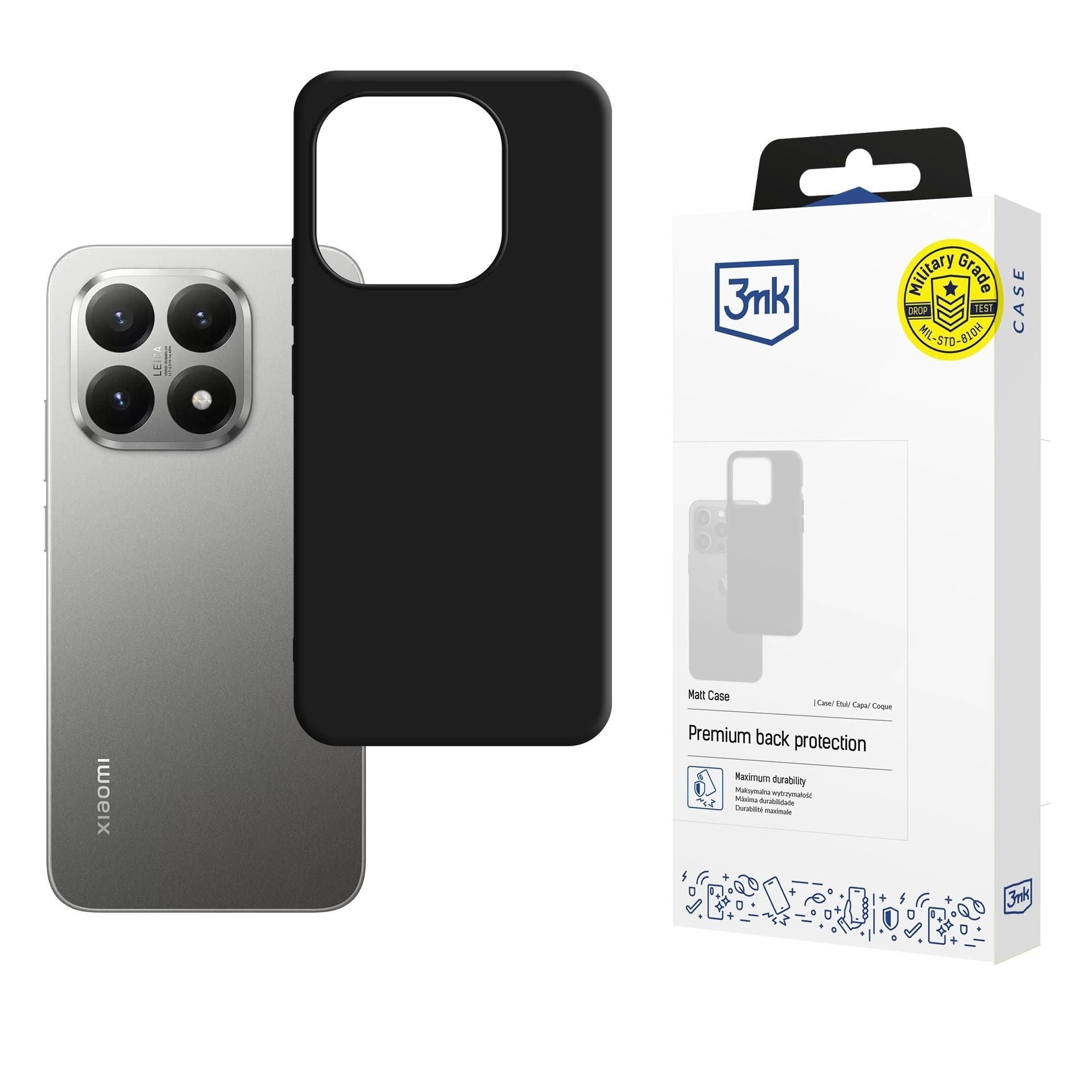 Silikoon 3MK Matt Case Xiaomi 15T (must)