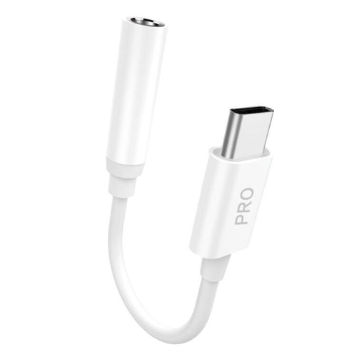 Adapter Dudao L16CPro Type C - 3.5mm, kõrvaklappidele (valge)