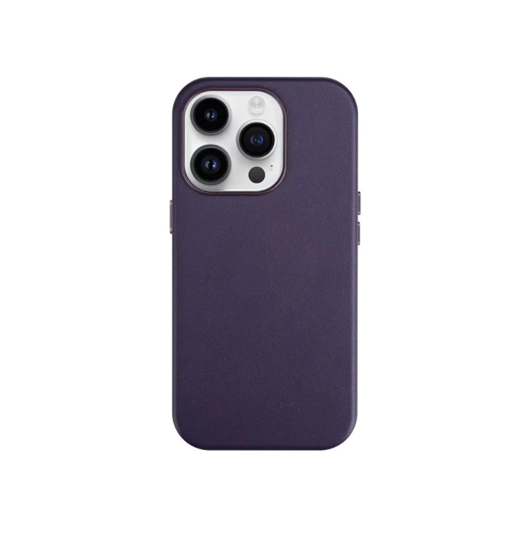 Ümbris Mag Leather Apple iPhone 16 (lilla)