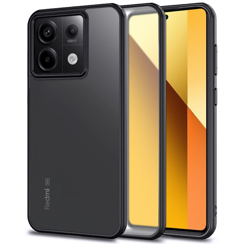 Ümbris Reach Matte Xiaomi Redmi Note 14 Pro 5G / Poco X7 (läbipaistev / must)