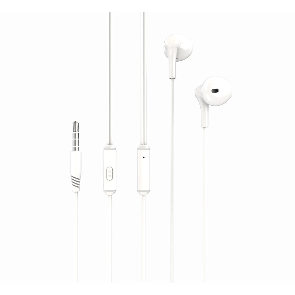 Juhtmega kõrvaklapid XO EP39 jack 3,5mm (valge)