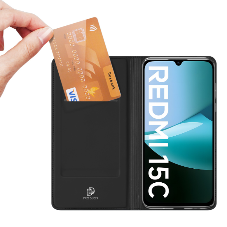 Ümbris kaanega Dux Ducis Skin Pro Xiaomi Redmi 15C 4G (must)