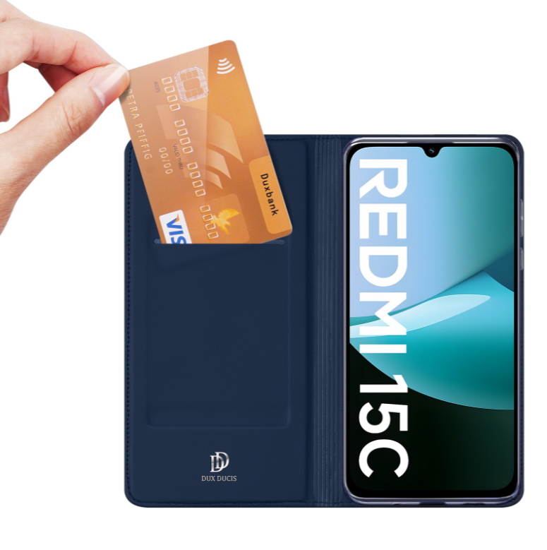 Ümbris kaanega Dux Ducis Skin Pro Xiaomi Redmi 15C 4G (tumesinine)