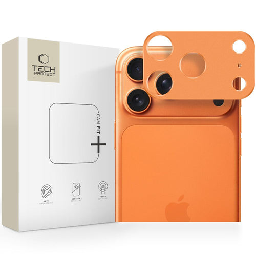 Kaameraäärise kaitse Camalloy tagakaamerale iPhone 17 Pro Max (oranž)