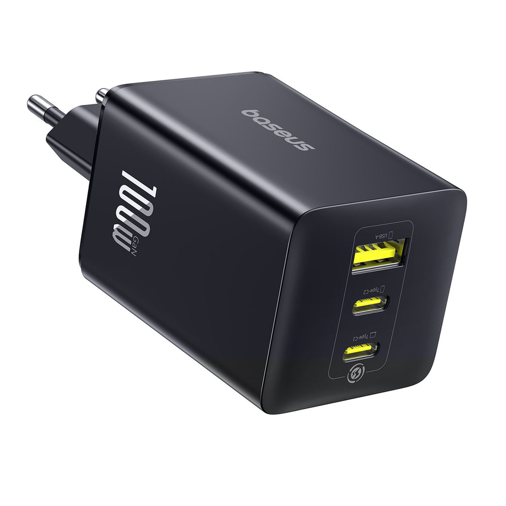 Laadija Baseus EnerFill FE11 100W, X2 USB-C + USB-A (must)