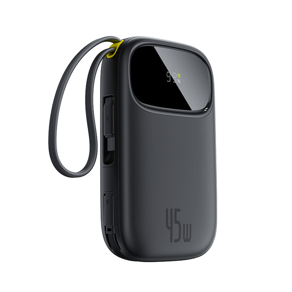 Akupank Baseus EnerFill FC31 20000mAh 45W, Type C + Lightning juhtmega (must)