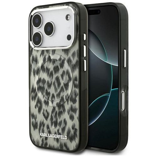 Karl Lagerfeld IML Leopard Pattern MagSafe Case for iPhone 16 Pro Max (must)